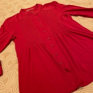 NWOT Tribal Denime top, dark red, cotton/modal blend, S